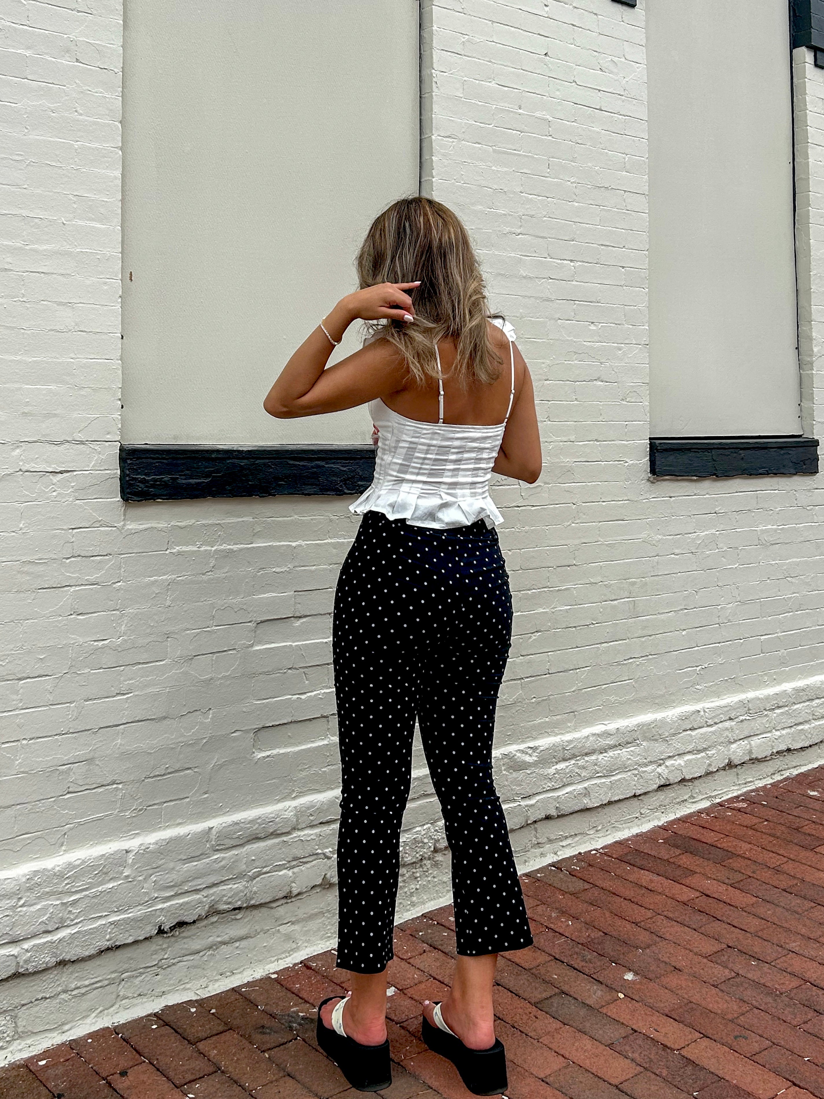 Playa Polka Dot Capri Pants