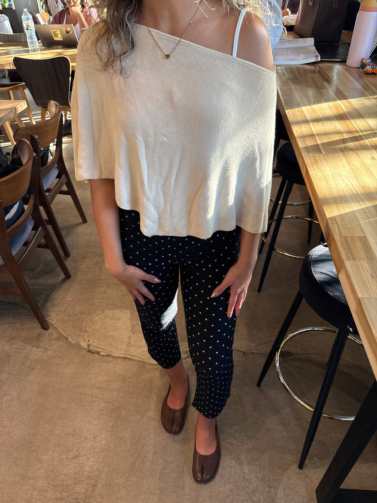 Selena slouchy poncho top