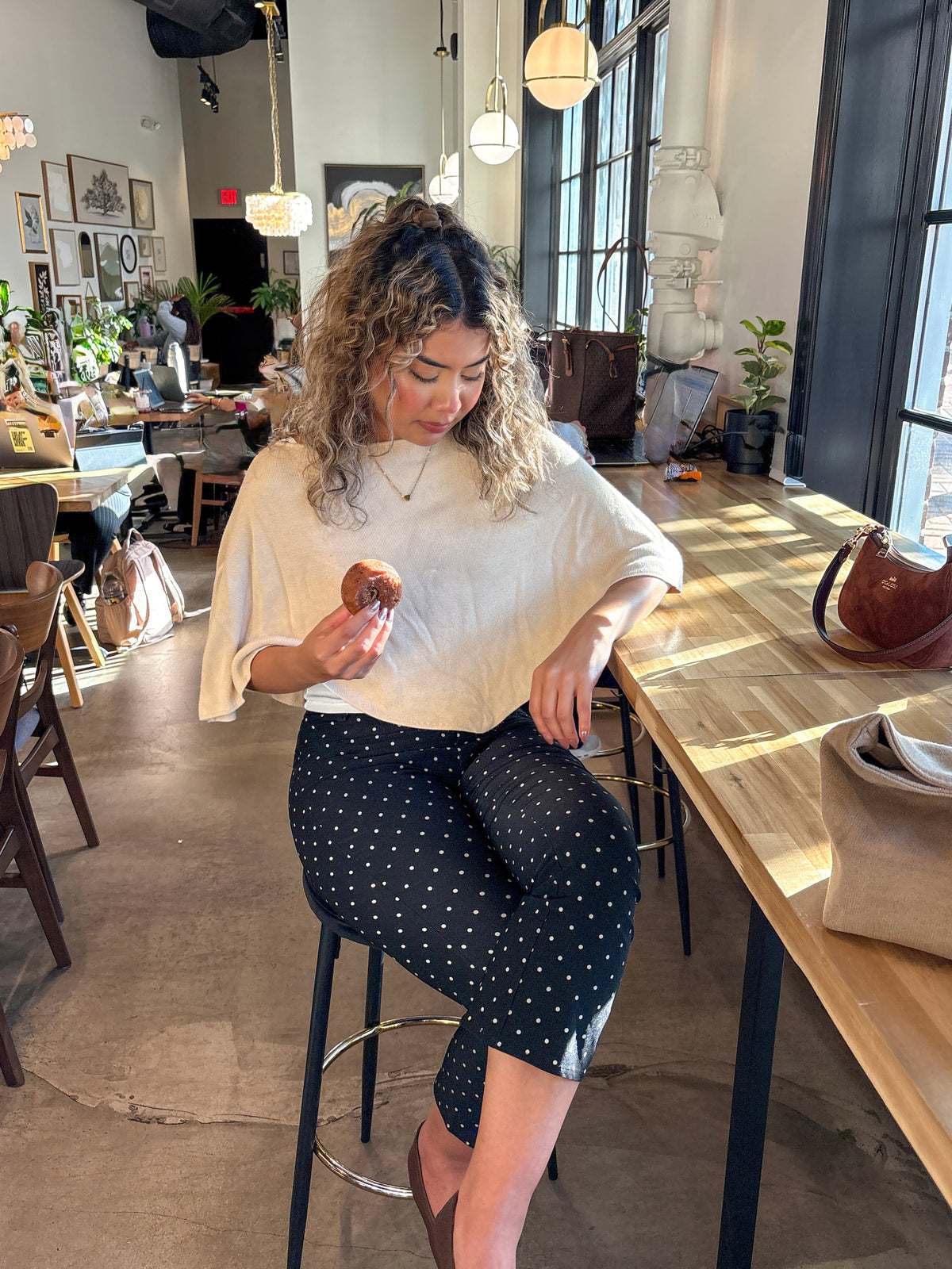 Selena slouchy poncho top