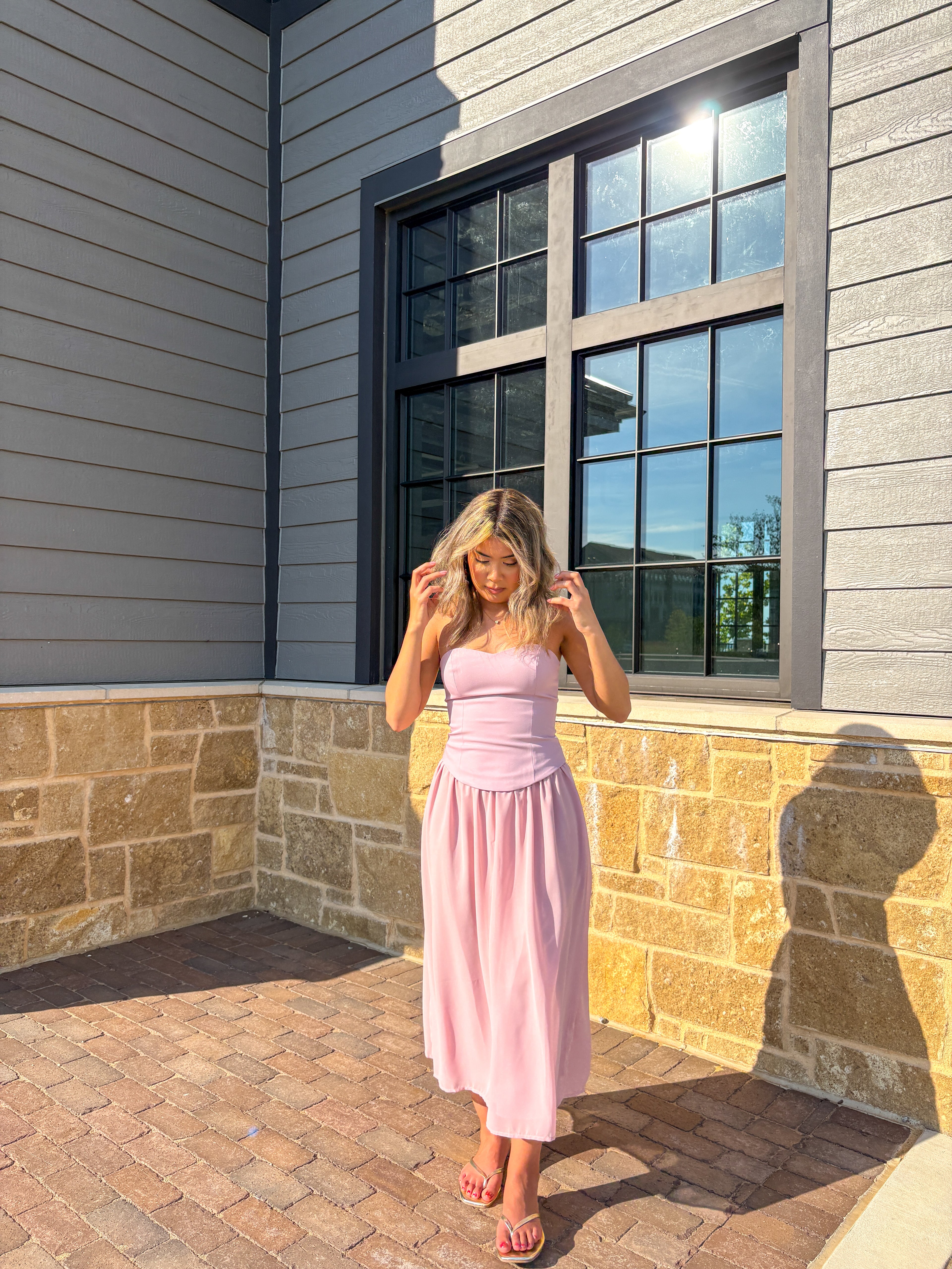 Sonrisa Strapless Midi Dress