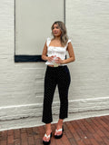 Playa Polka Dot Capri Pants