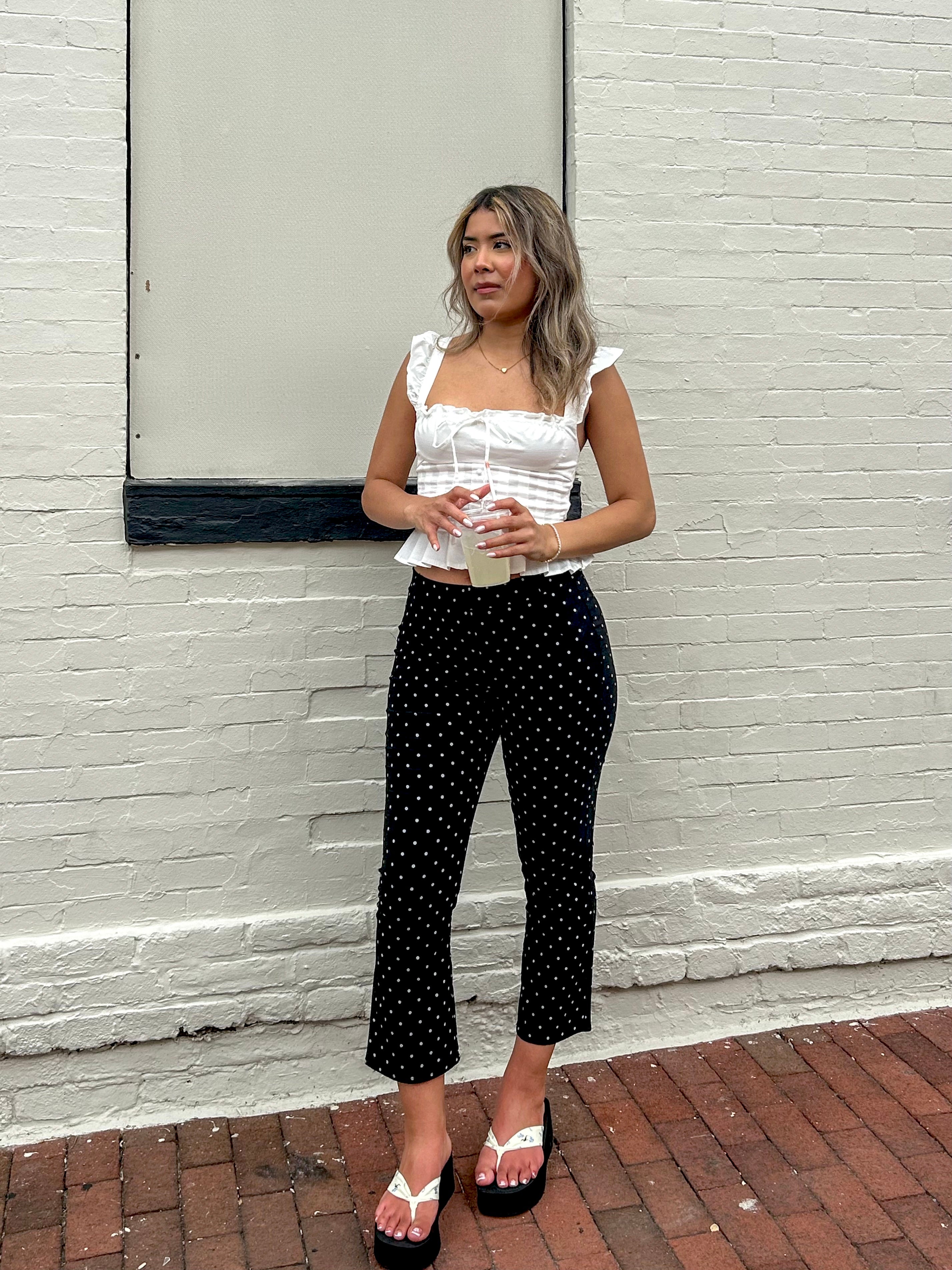 Playa Polka Dot Capri Pants